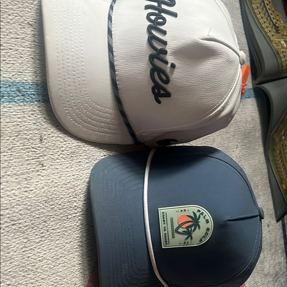 White and Blue Cap Set